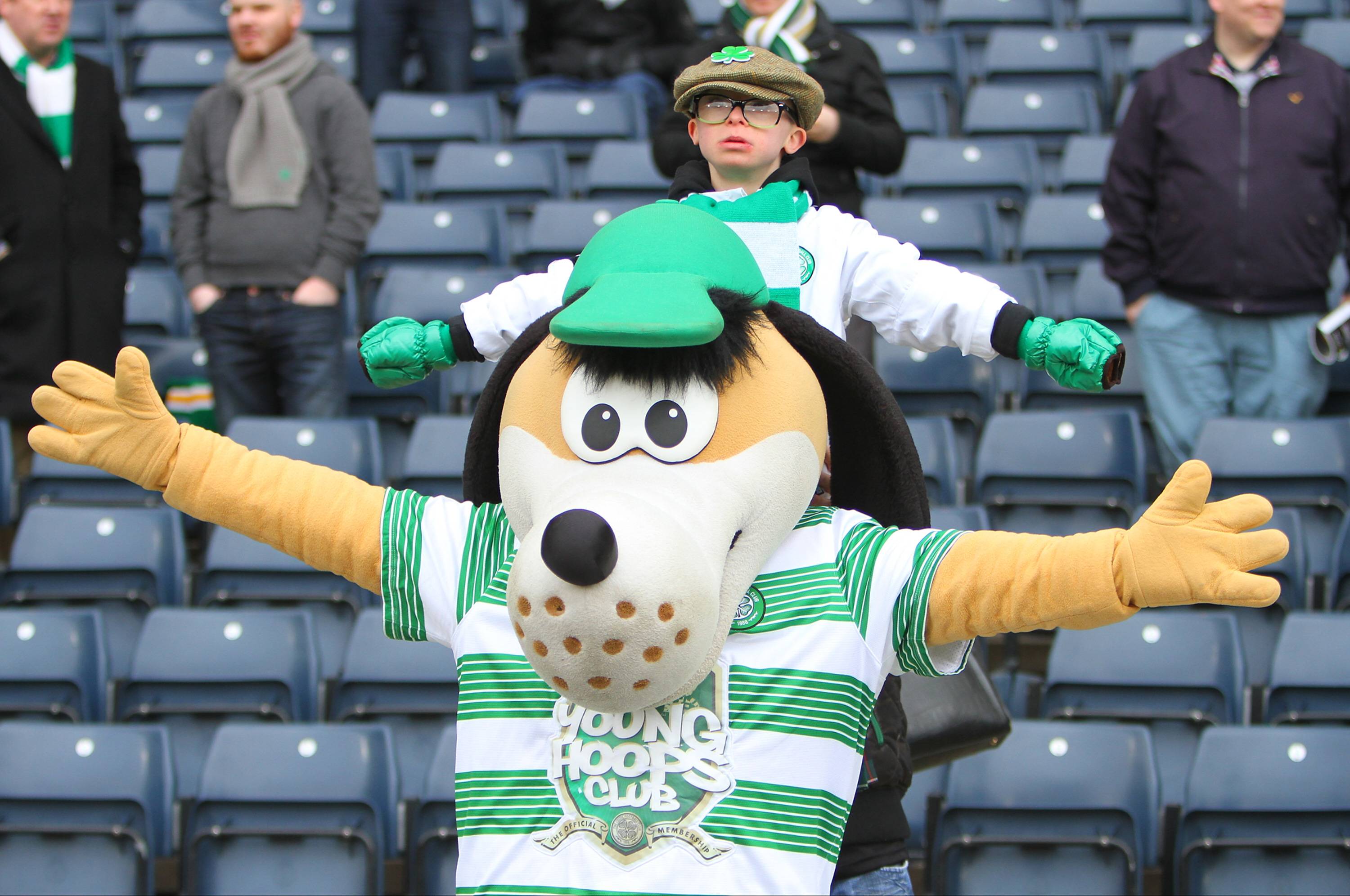 Young Celtic fan Jay Beatty.