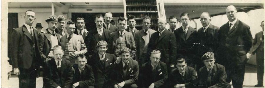 The Celtic party captured wearing the distinctive green berets