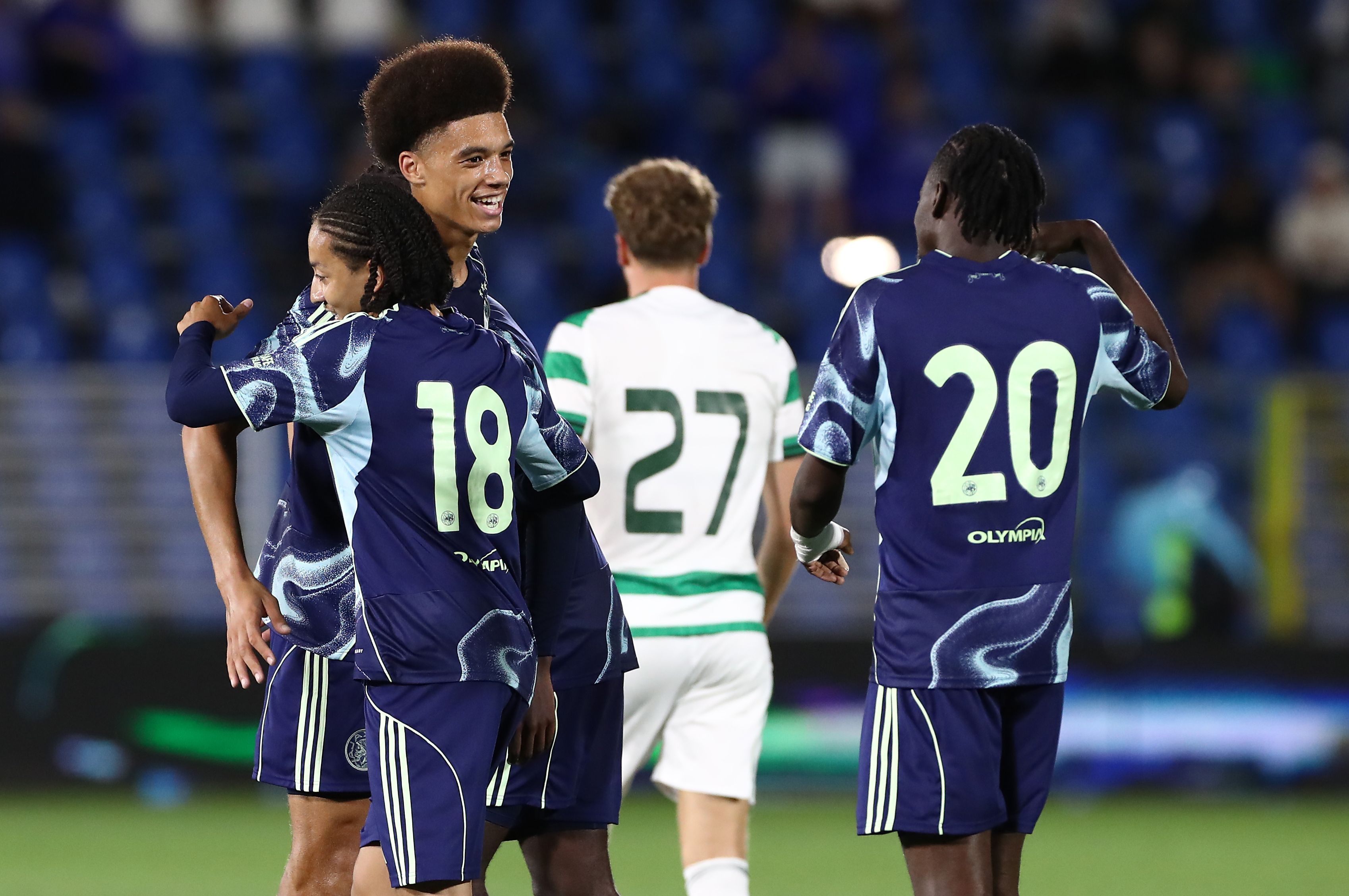 Aaron Bouwman of Ajax celebrates