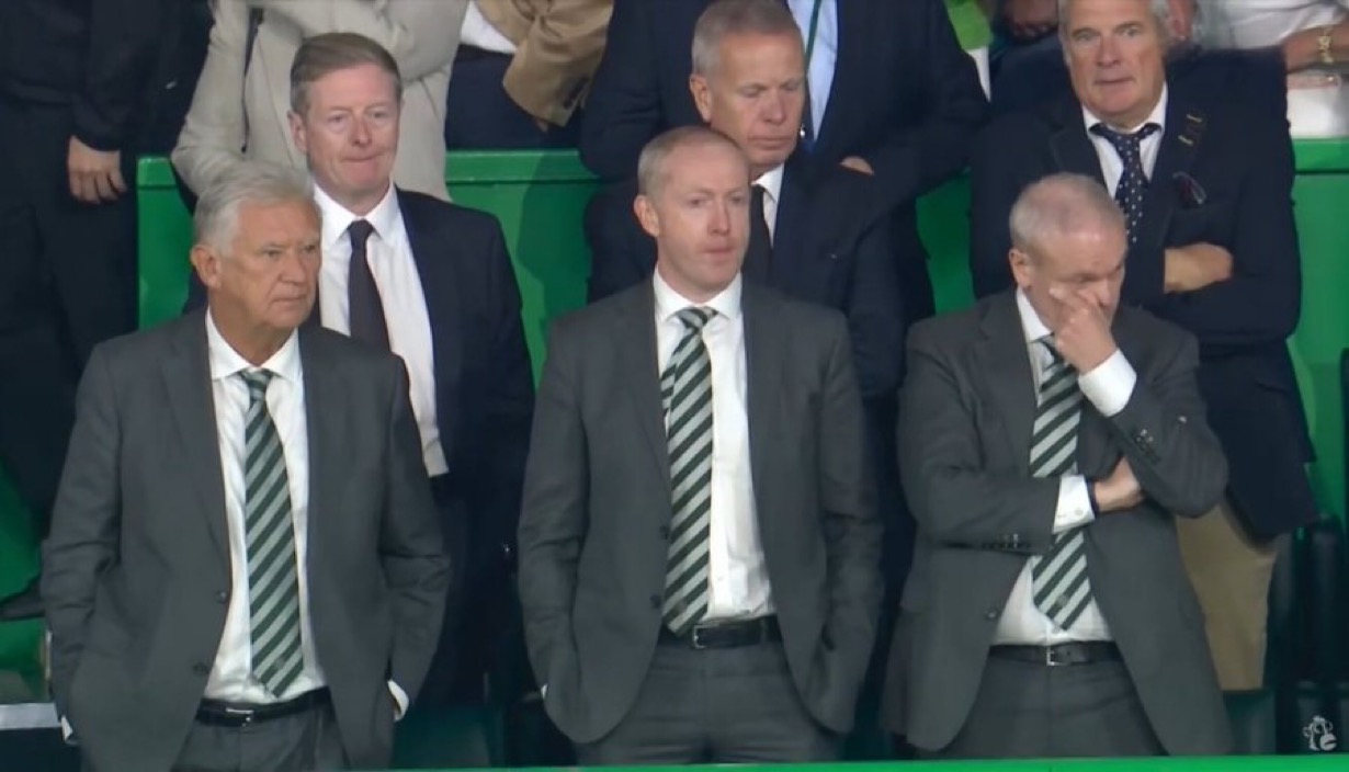 Peter Lawwell, Michael Nicholson and Christopher McKay