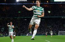 Alistair Johnston celebrates