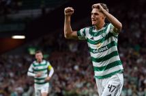 Dane Murray of Celtic celebrates