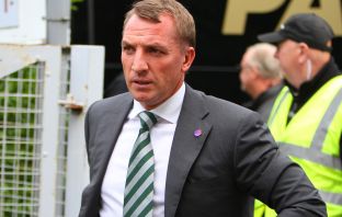 Brendan Rodgers at Tynecastle
