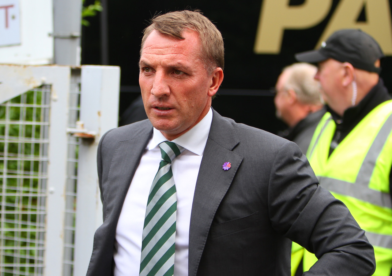 Brendan Rodgers at Tynecastle