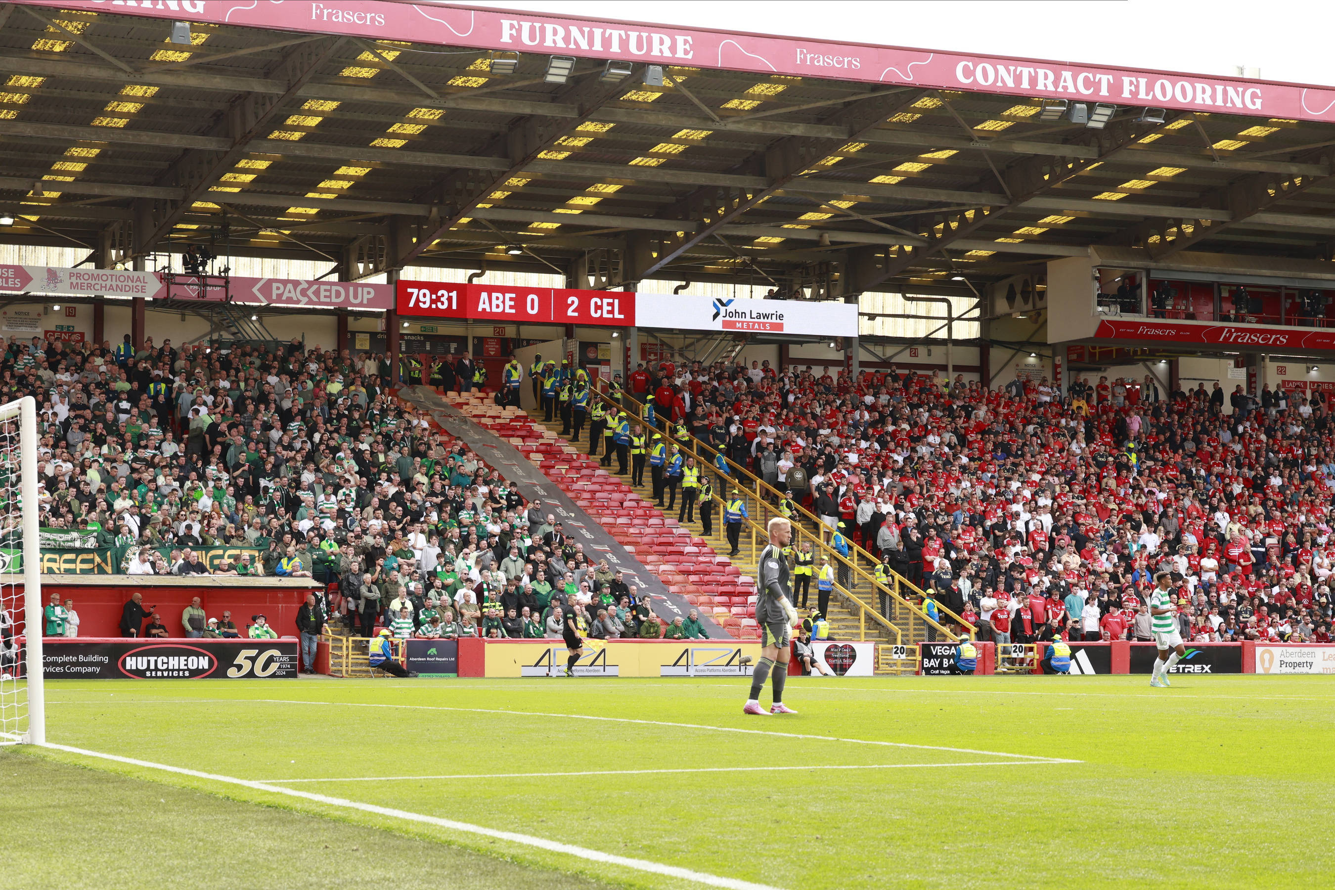 Aberdeen and Celtic fans