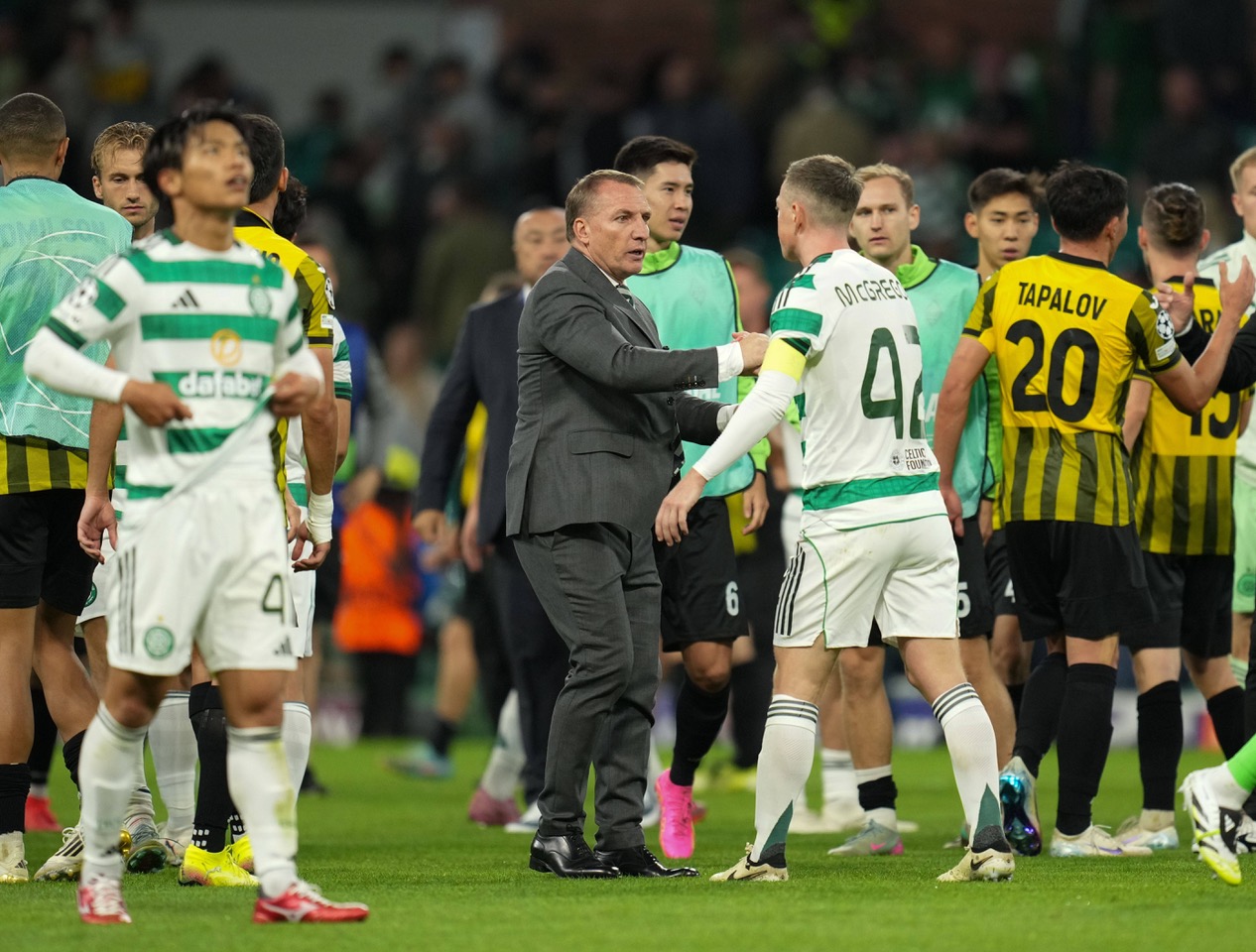 Brendan Rodgers and Callum McGregor