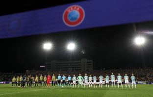 Celtic and Kairat Almaty line ups