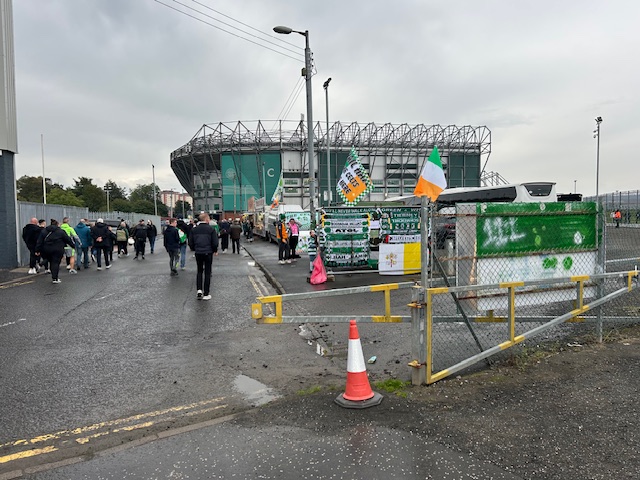 Outside Celtic Park