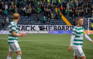 Liam Scales checks out the protest