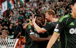 Kelechi Iheanacho of Celtic celebrates