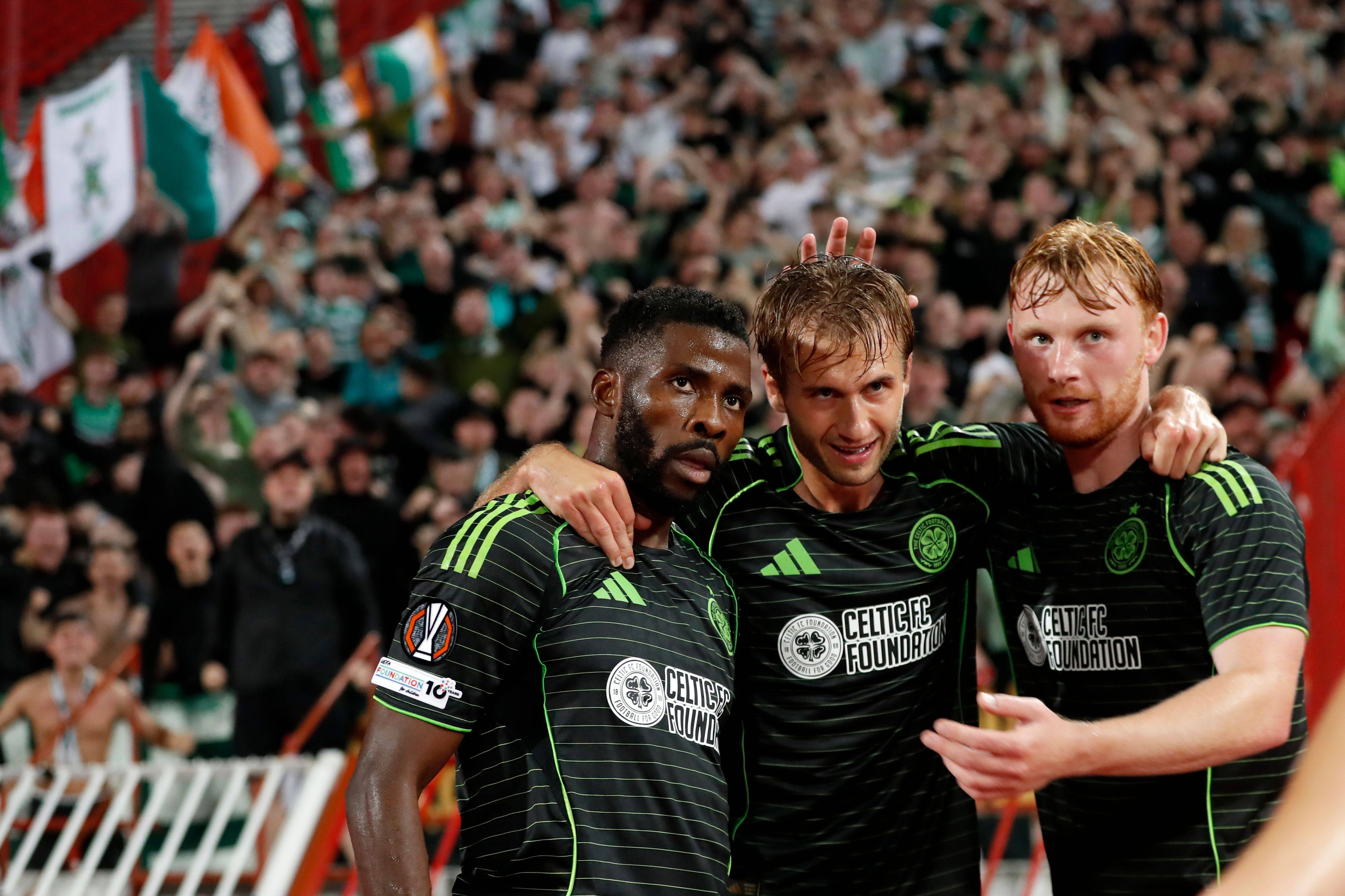 Kelechi Iheanacho of Celtic celebrates