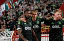 Kelechi Iheanacho of Celtic celebrates