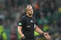 Referee Don Robertson Celtic v Hibernian