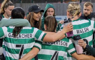 Elena Sadiku speaks to her players