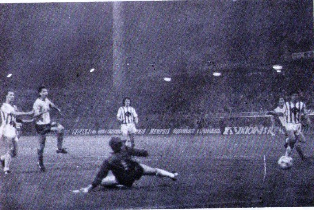 Brian McClair scores