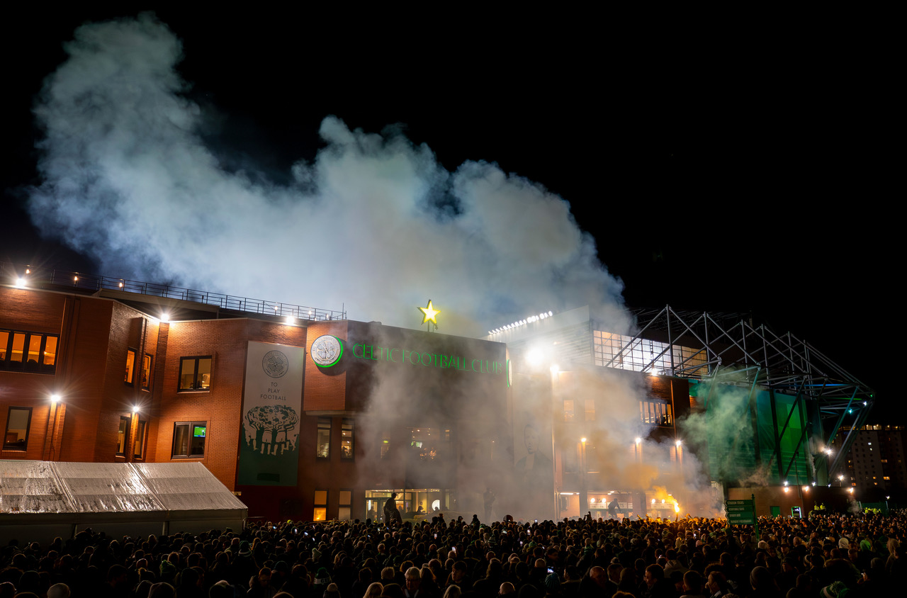 Celtic Fans Collective protest at Celtic Park 
