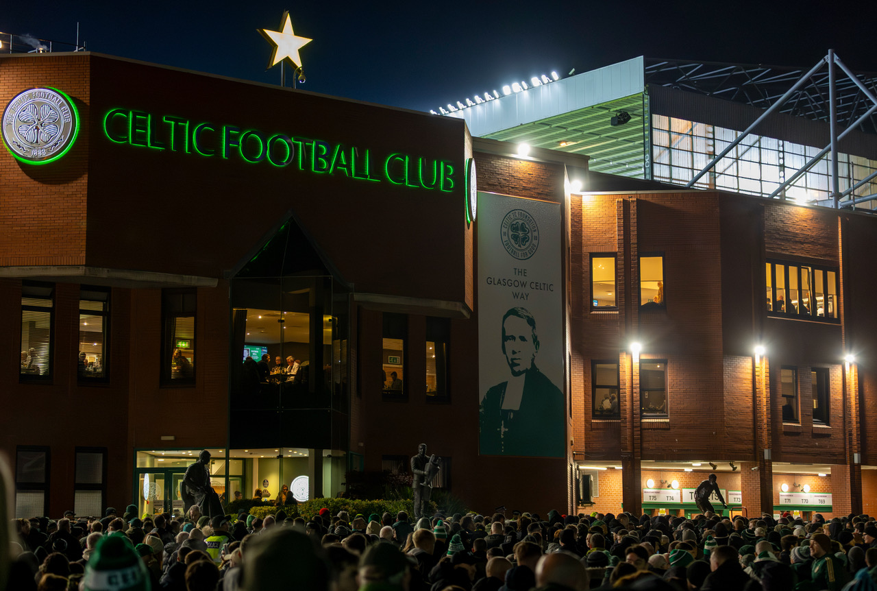 Celtic Fans Collective protest at Celtic Park 