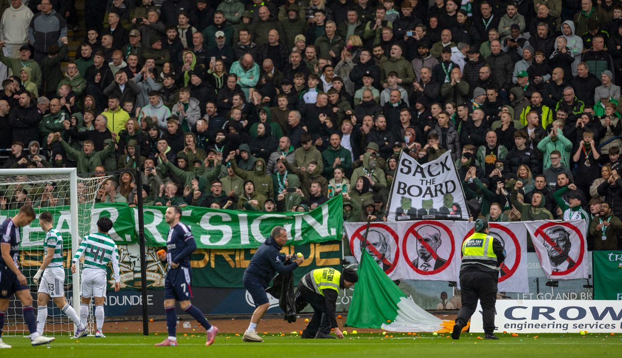 Fan Protest at Dens Park