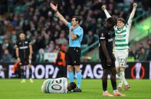 Arne Engels of Celtic celebrates at full time
