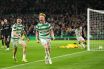 Liam Scales of Celtic celebrates