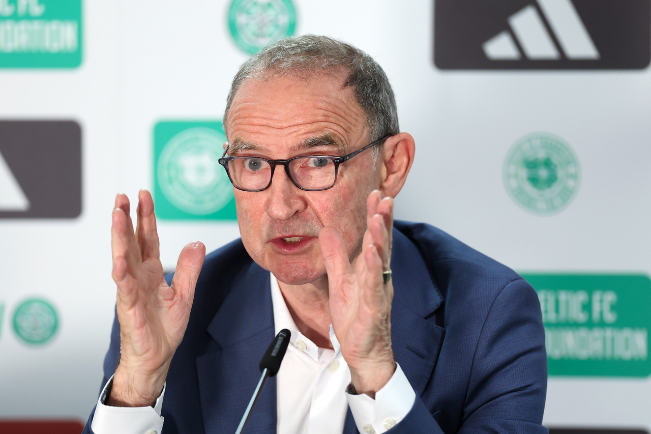 Martin O'Neill at Celtic Park
