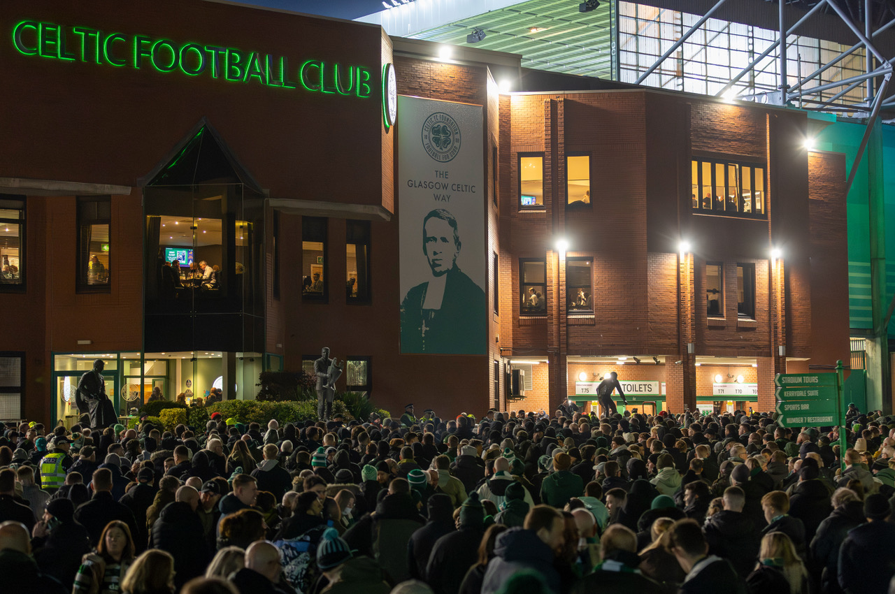 Celtic Fans Collective protest at Celtic Park