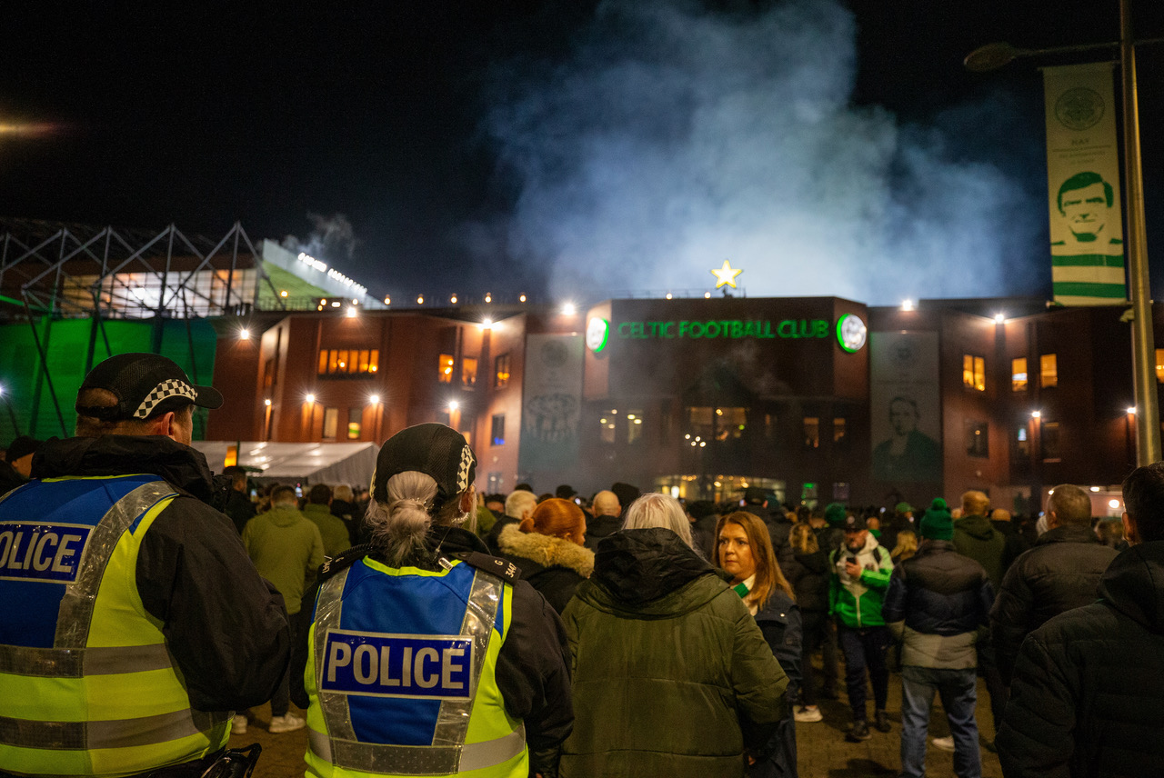 Celtic Fans Collective protest at Celtic Park 