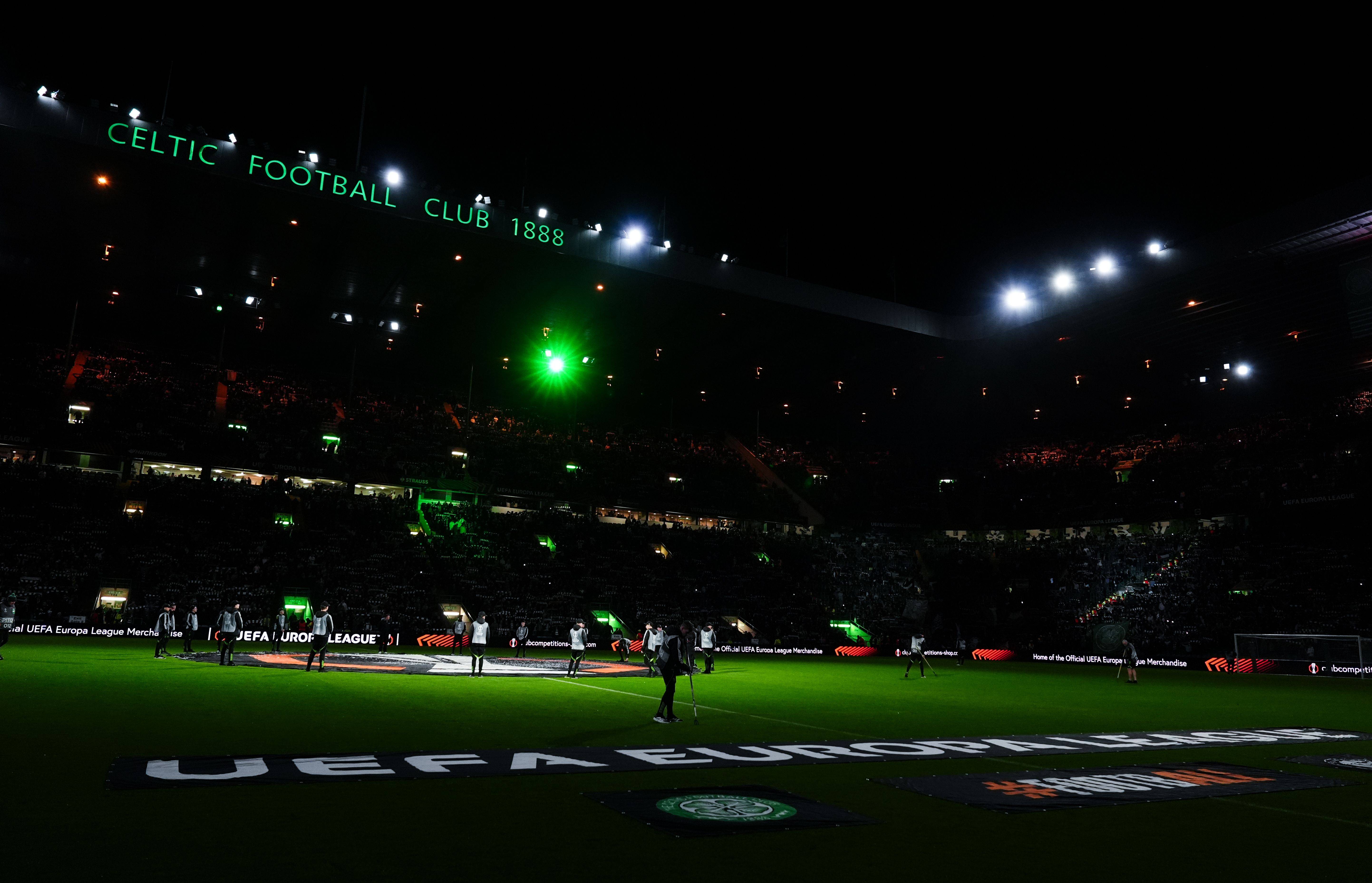 Celtic Park under the lights
