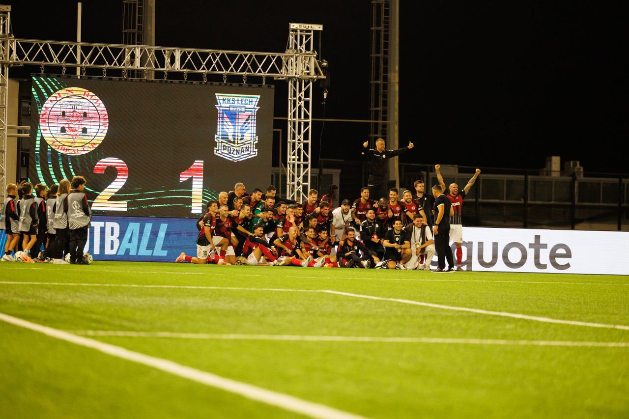 Lincoln Red Imp players celebrating