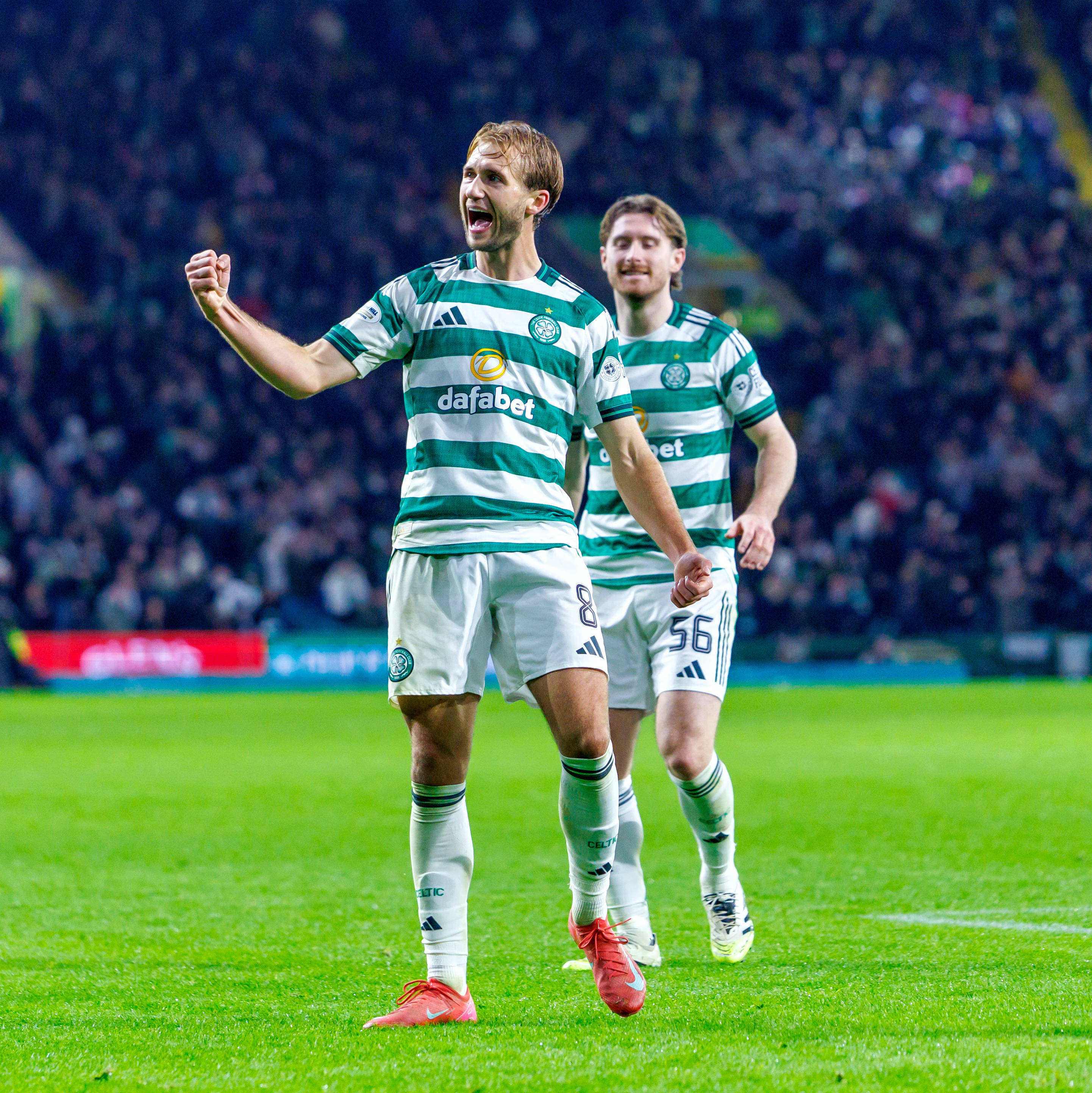 Benjamin Nygren celebrates