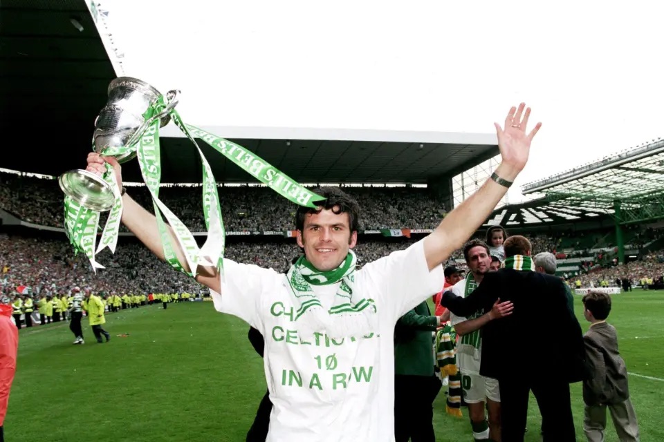 Darren Jackson celebrates