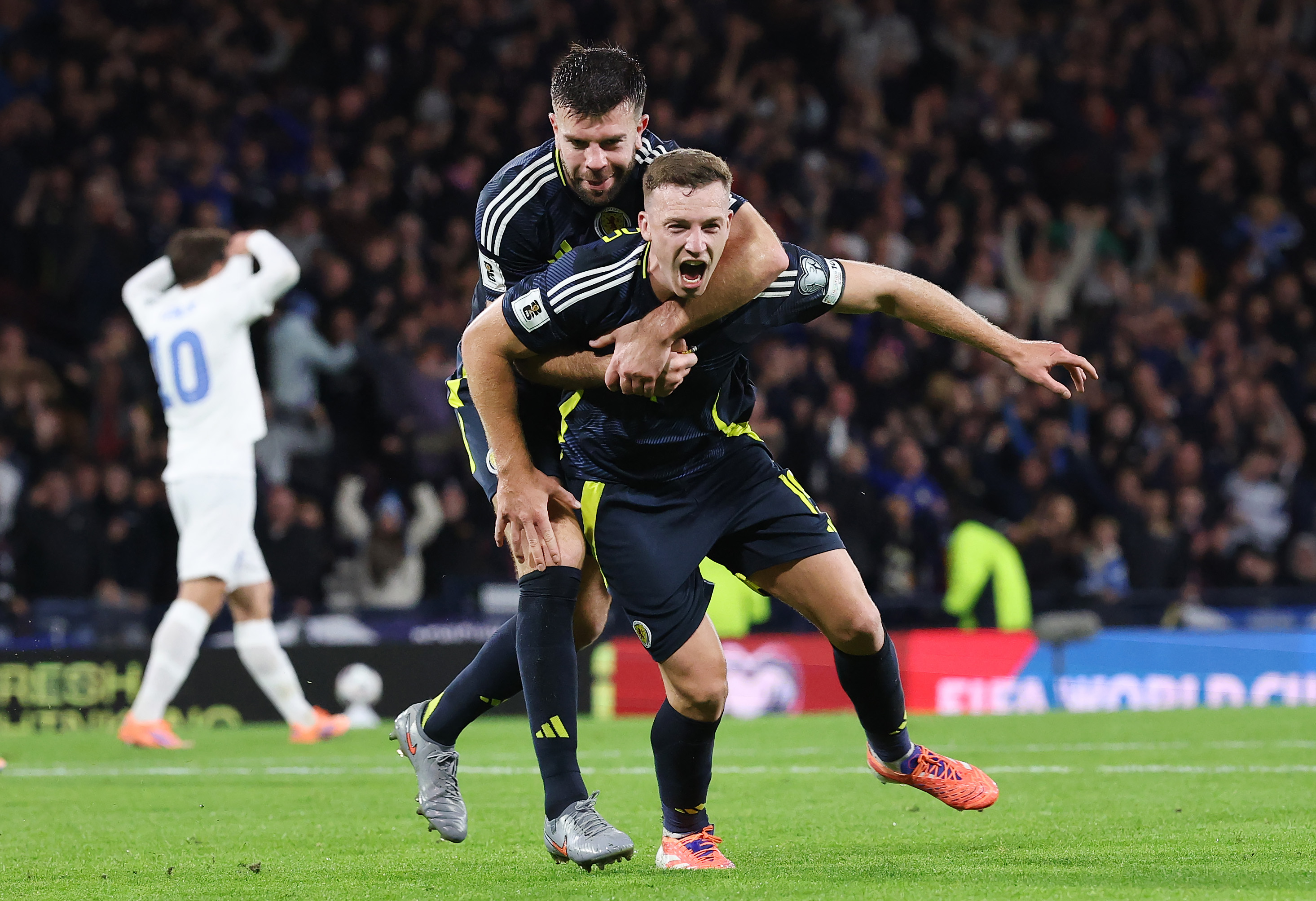 Lewis Ferguson of Scotland celebrates
