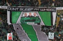 Celtic fans 'Don't Sleep at the Wheel' protest in 2020