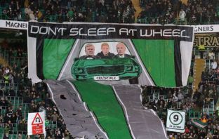 Celtic fans 'Don't Sleep at the Wheel' protest in 2020