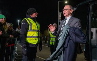 Martin O'Neill arrives at St Mirren Park