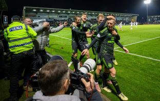 Callum McGregor celebrates