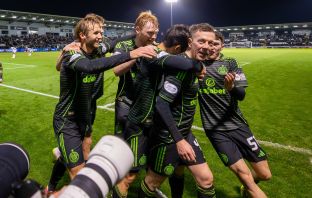 Callum McGregor celebrates