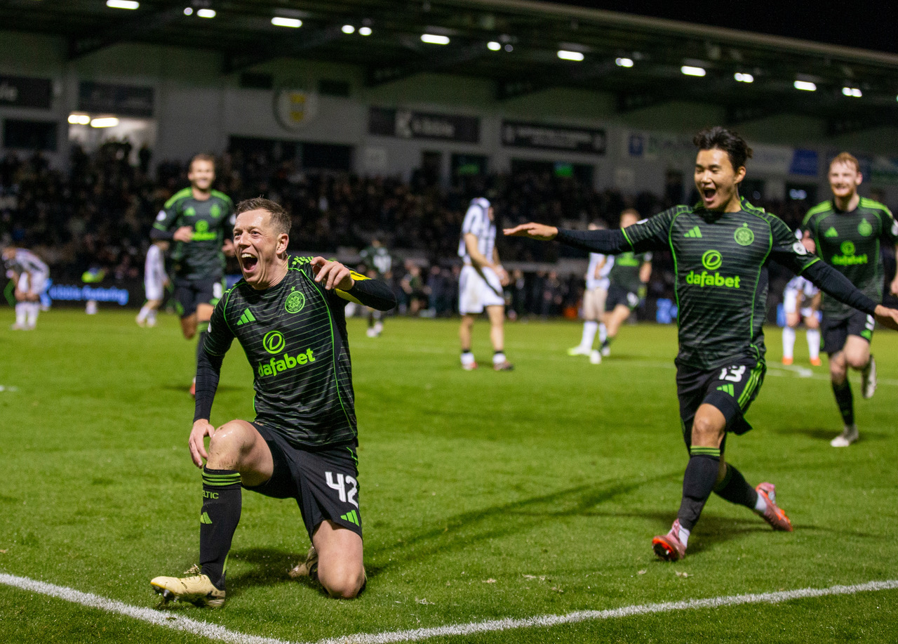 Callum McGregor celebrates