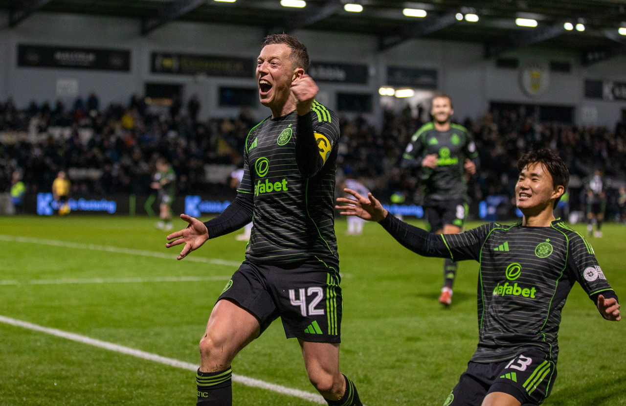 Callum McGregor celebrates
