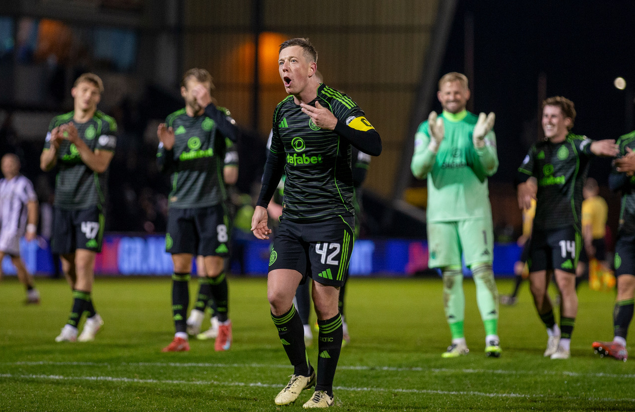 Callum McGregor celebrates