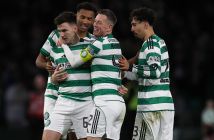 Kieran Tierney celebrates