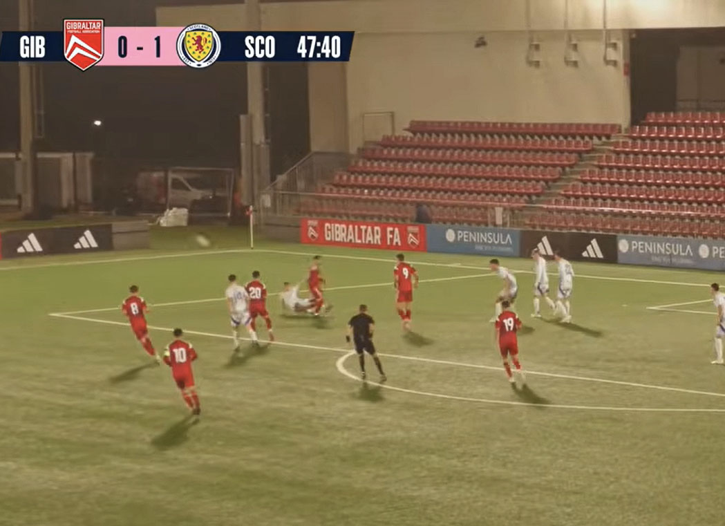 Colby Donovan is injured. Photo Scottish FA