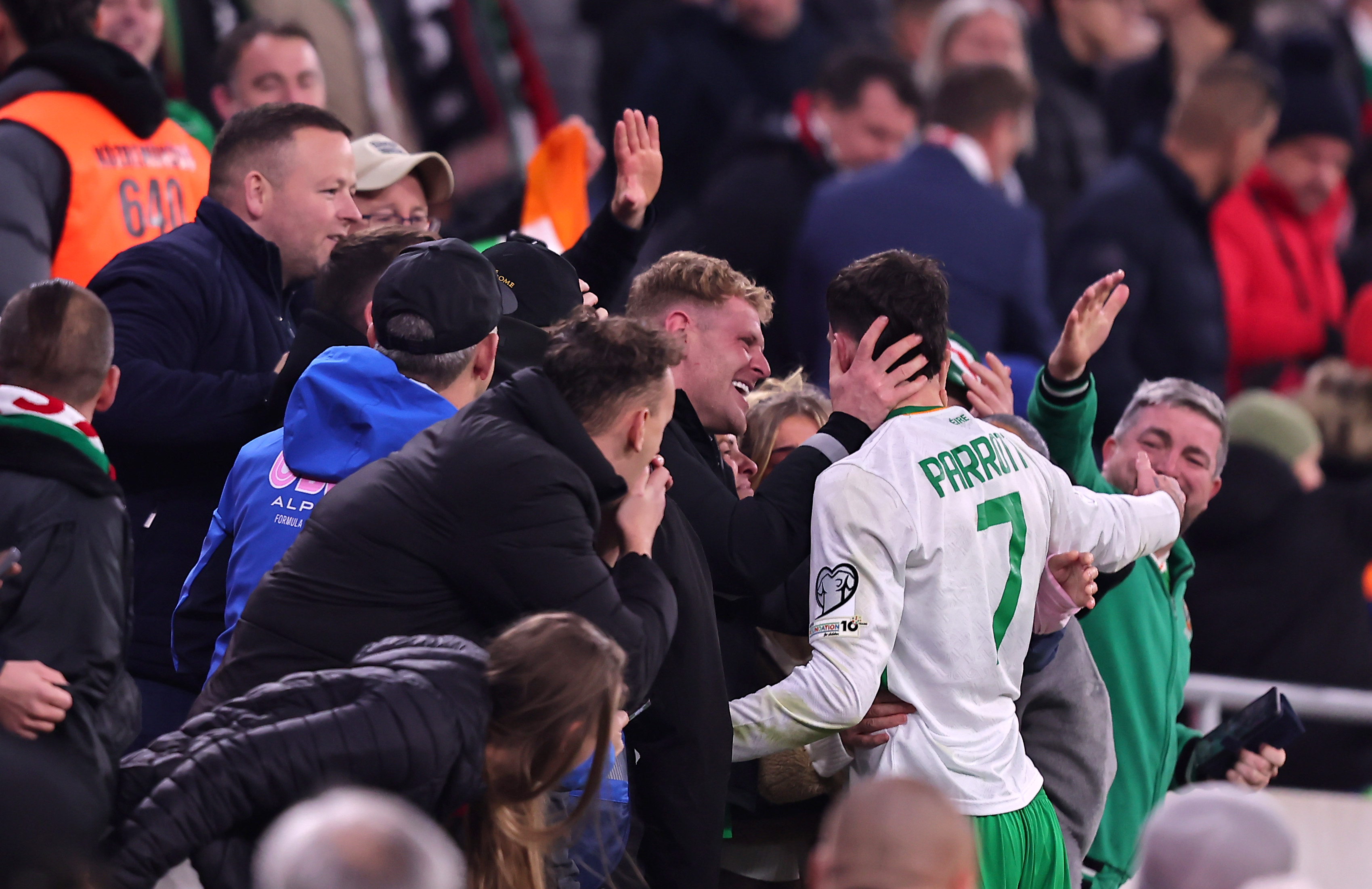Troy Parrott of Republic of Ireland celebrates 