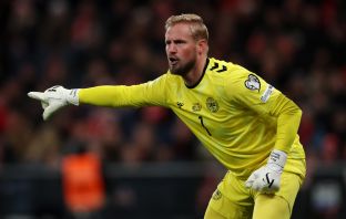 Goalkeeper, Kasper Schmeichel of Denmark