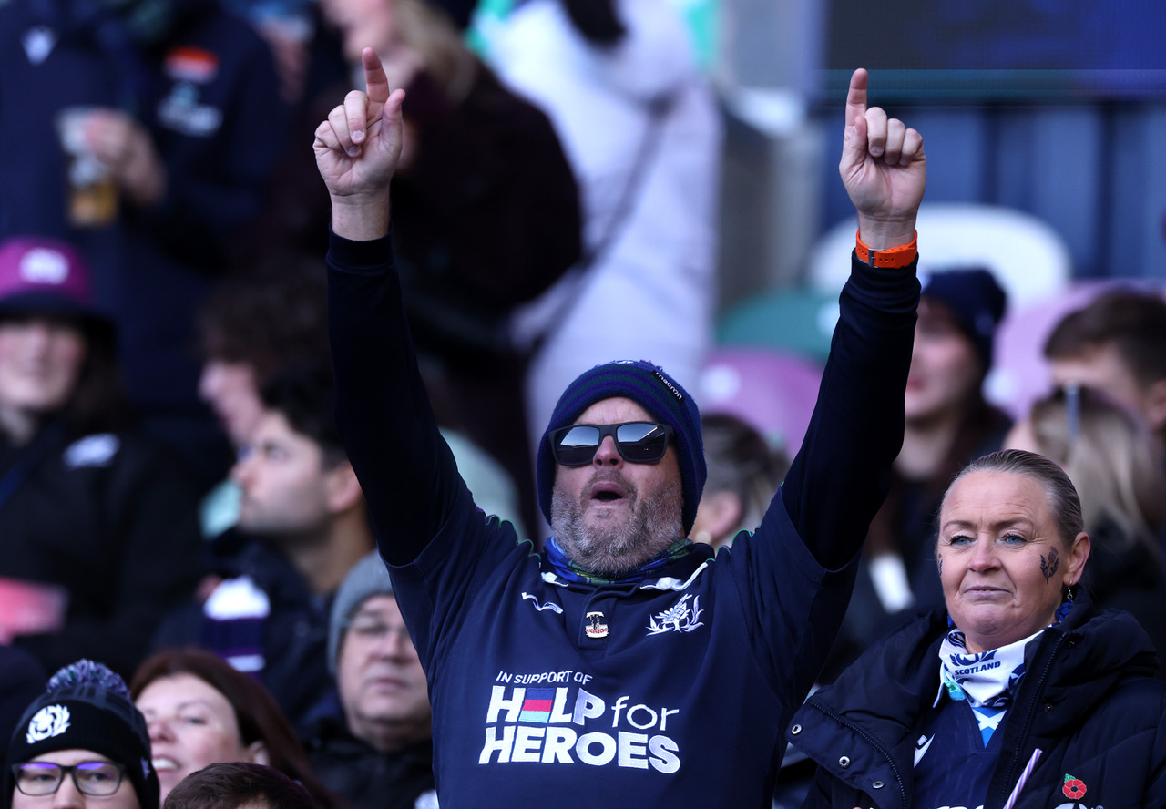 A Scotland rugby fan 