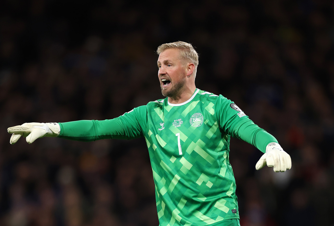 Kasper Schmeichel of Denmark