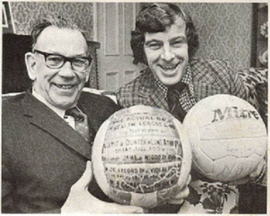 Celtic goal-scoring heroes Jimmy McGrory and Dixie Deans...