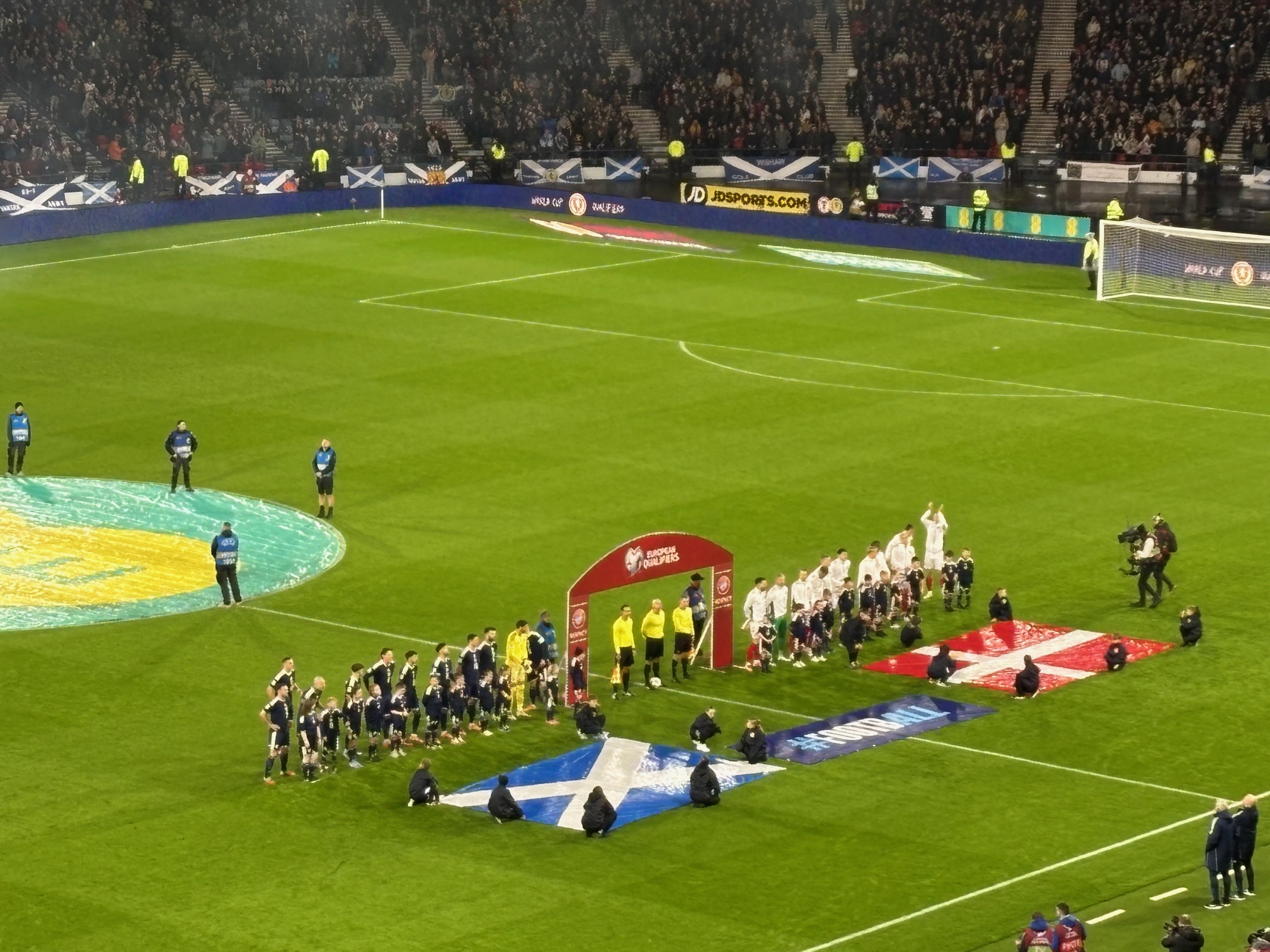 Hampden Park, Scotland v Denmark ahead of kick-off