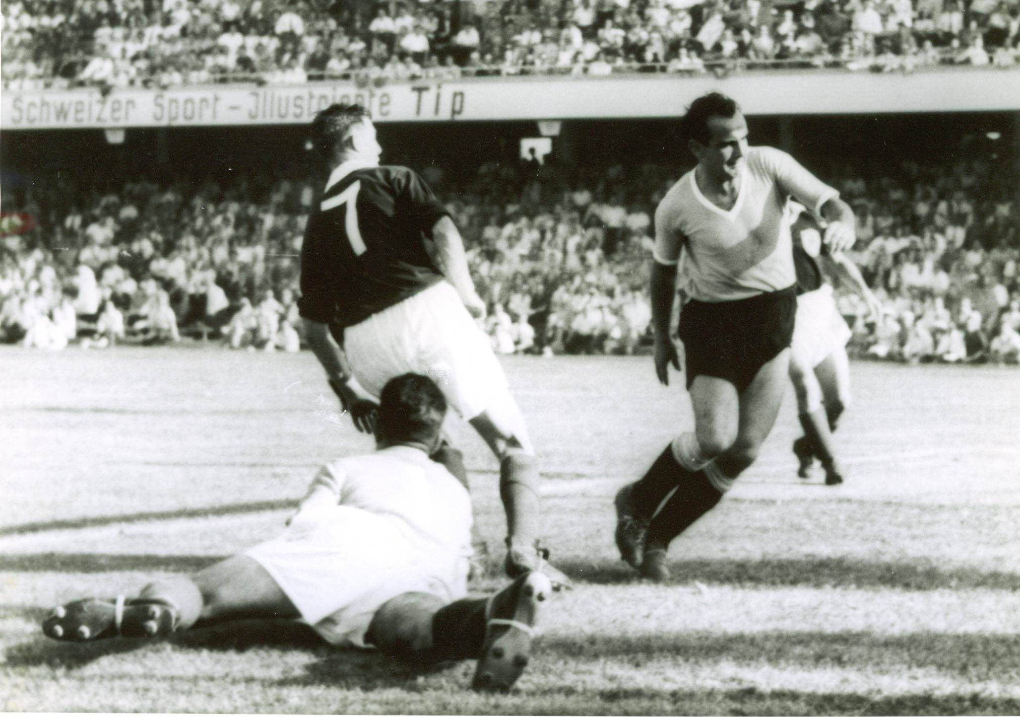 Scotland v Uruguay 1954 World Cup Finals in Switzerland 