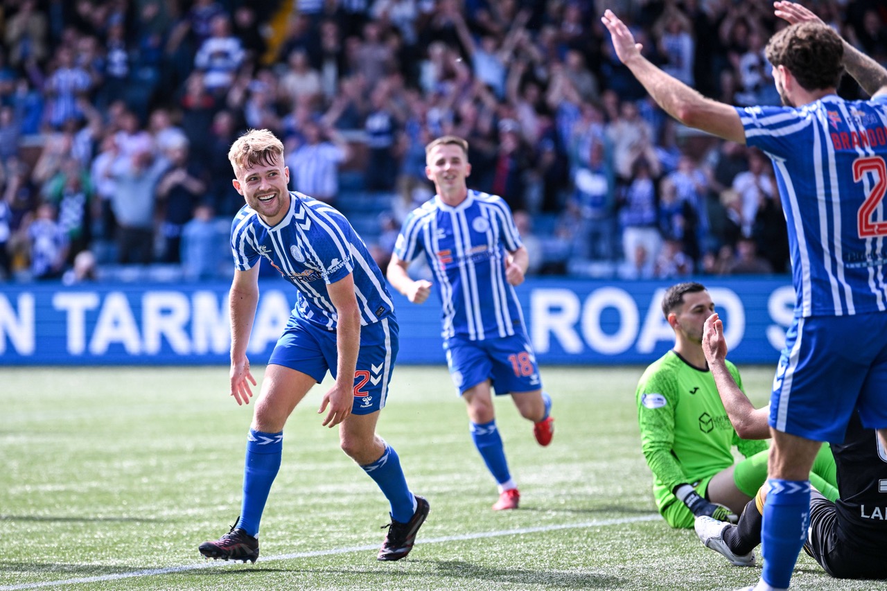 David Watson of Kilmarnock celebrates
